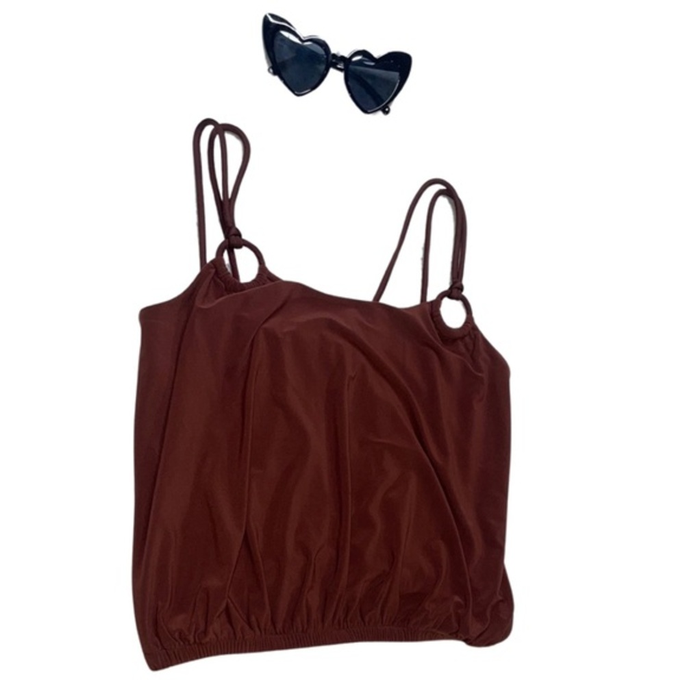 Express Red Fitted Camisole Top
